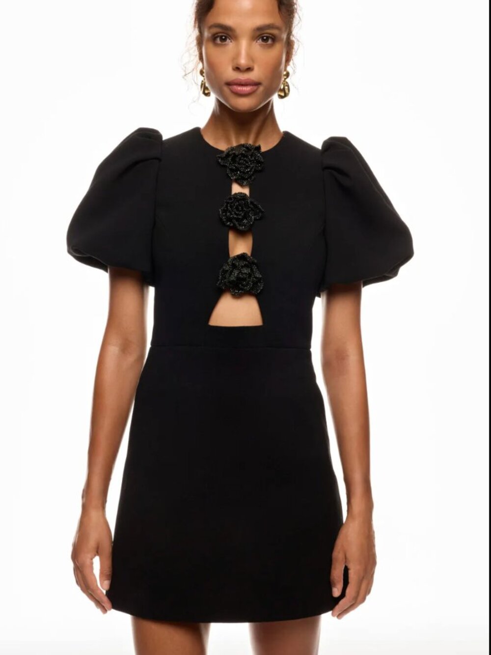 Rebecca Vallance Aubree Flower Mini Dress